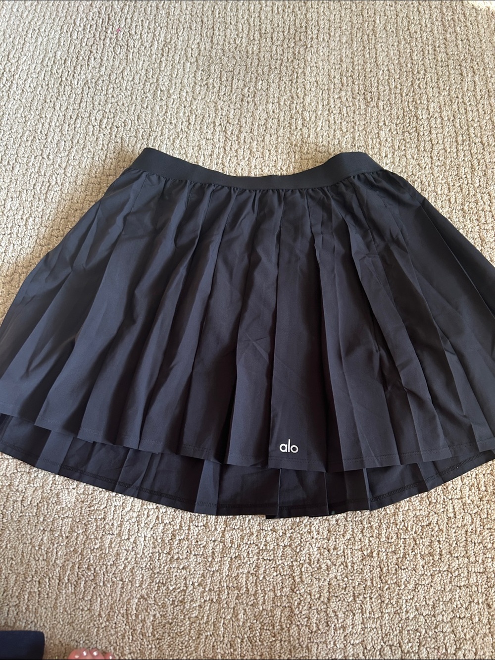 Alo Large Tennis Skirt Black Preloved